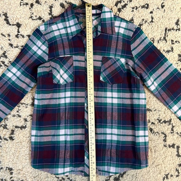 NATURAL Reflections Plaid Flannel, New with Tags, Women’s M - Picture 2 of 7